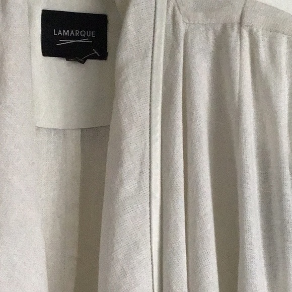 💥💥 LAMORQUE 💥💥.        LINEN & LEATHER JACKET - Picture 6 of 8